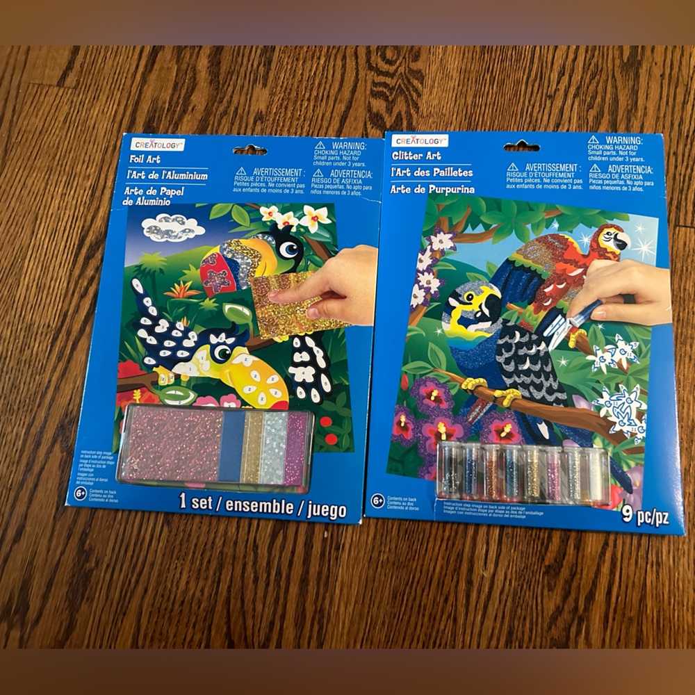 Brand new glitter bird crafts